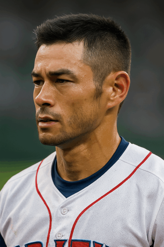 スポーツ刈りのスポーツ選手