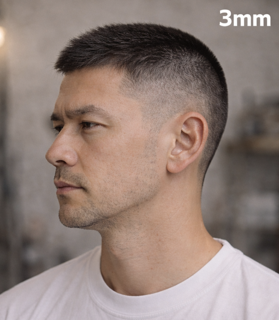 長めのスポーツ刈り